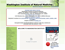 Tablet Screenshot of naturalhealthdc.com